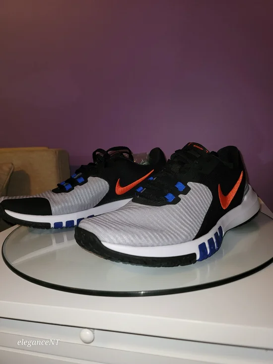Nike Flex Control TR4 Men’s Gray, Black & Orange Training Sneakers Sz: 8.5 - Picture 2 of 8